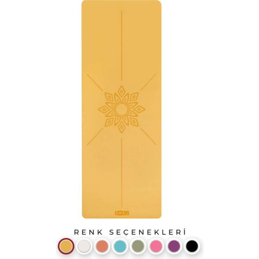 Roru Concept Sun Kaydırmaz Yoga Egzersiz Matı 183 x 68 cm 5 mm Kuru - Nemli Eller İçin, Doğal Kauçuk, Krem Pilates Minderi Fiyatı