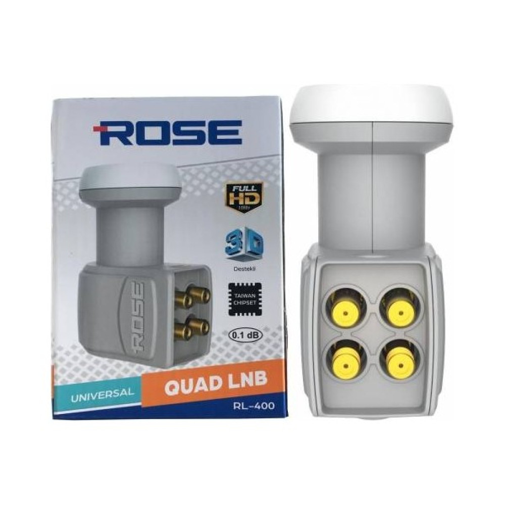 Rose 400 Quad Lnb 4lü Lnb - Beyaz LNB ler Fiyatı