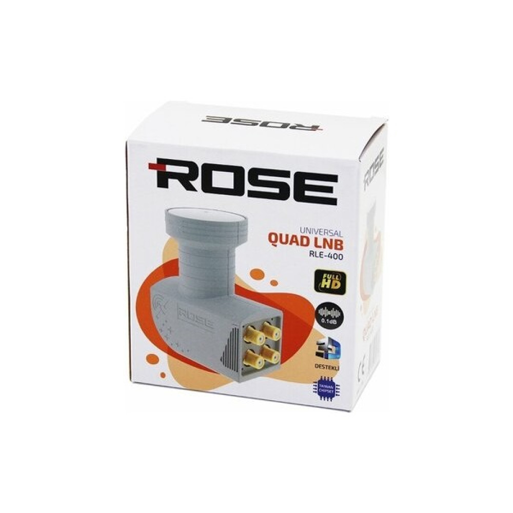 Rose 4lü Uydu Lnb Quad Full Hd - 3D - 0.1db RLE-400 (4738) Oto Boyaları Fiyatı