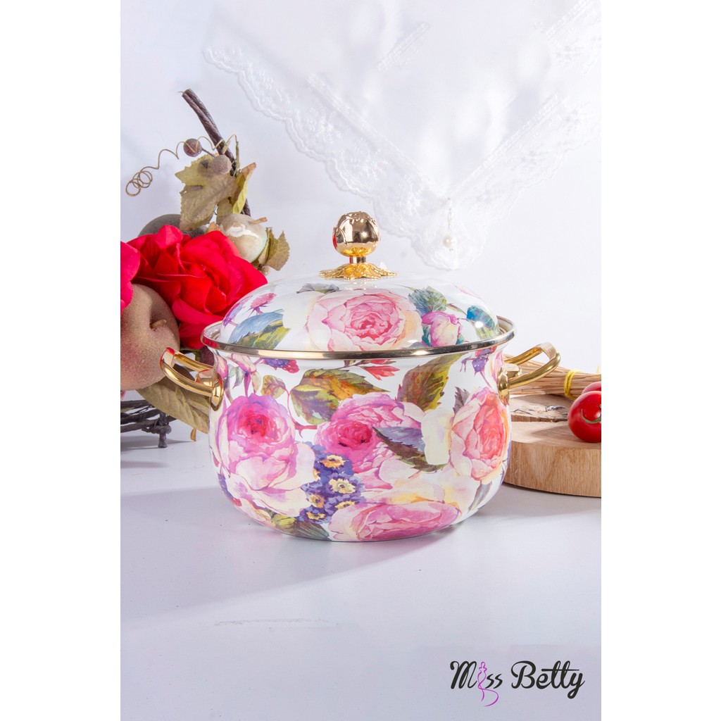 Rose Deluxe Emaye Tencere Tencere / Tava Setleri Fiyatı