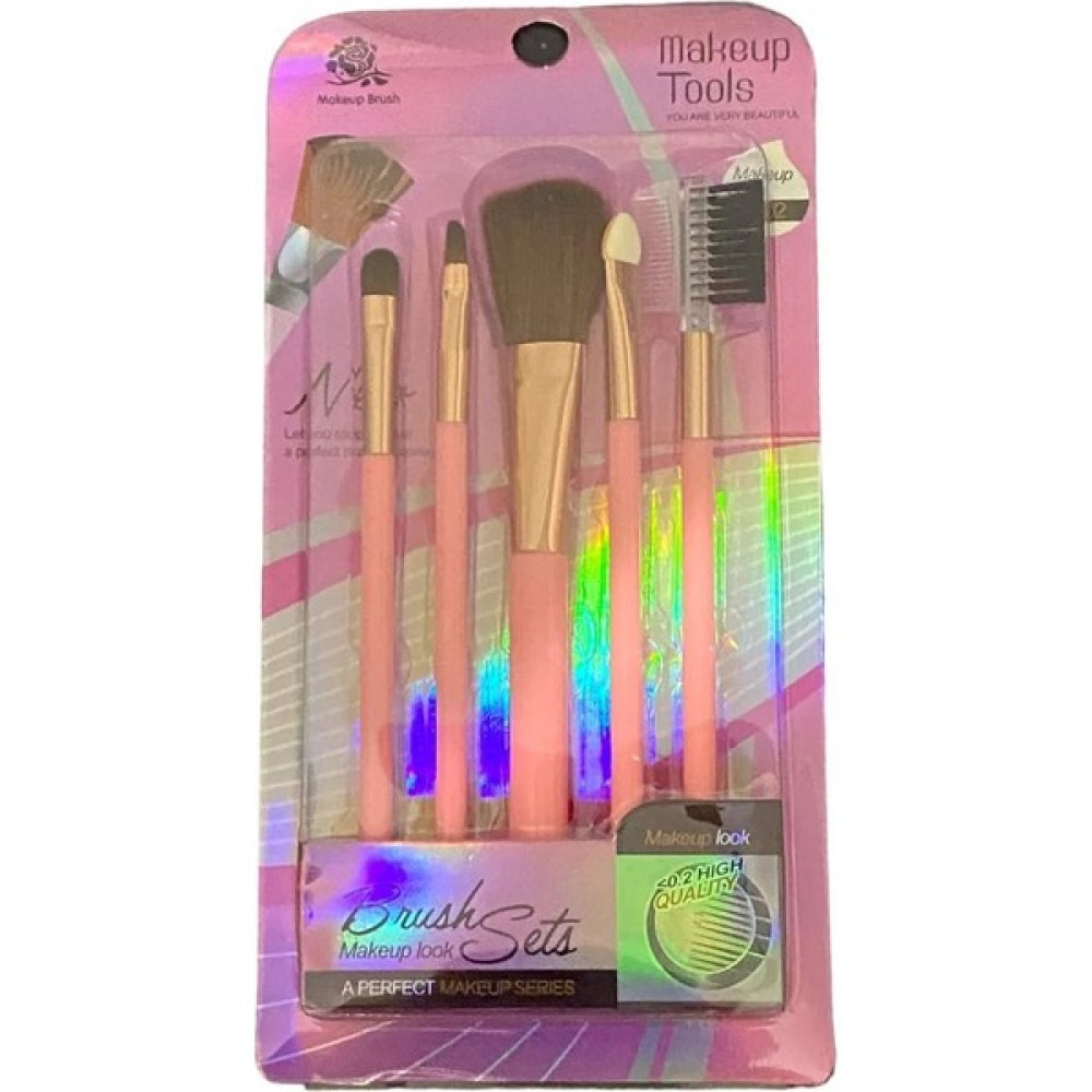 Rose Kaş ve Kirpik Bakımı Fırça ve Tarak Seti - Makeup Tools - Makeup Brush - 5 Parçalı Set Oto Boyaları Fiyatı