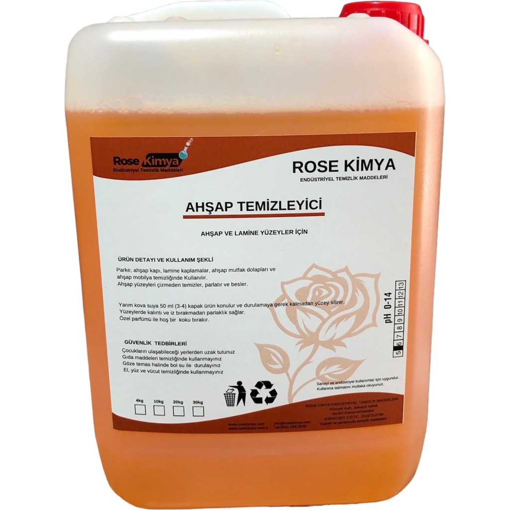 Rose Kimya Parke Ahşap Yüzey Temizleyici 4kg Deterjan ve Temizlik Ürünleri Fiyatı