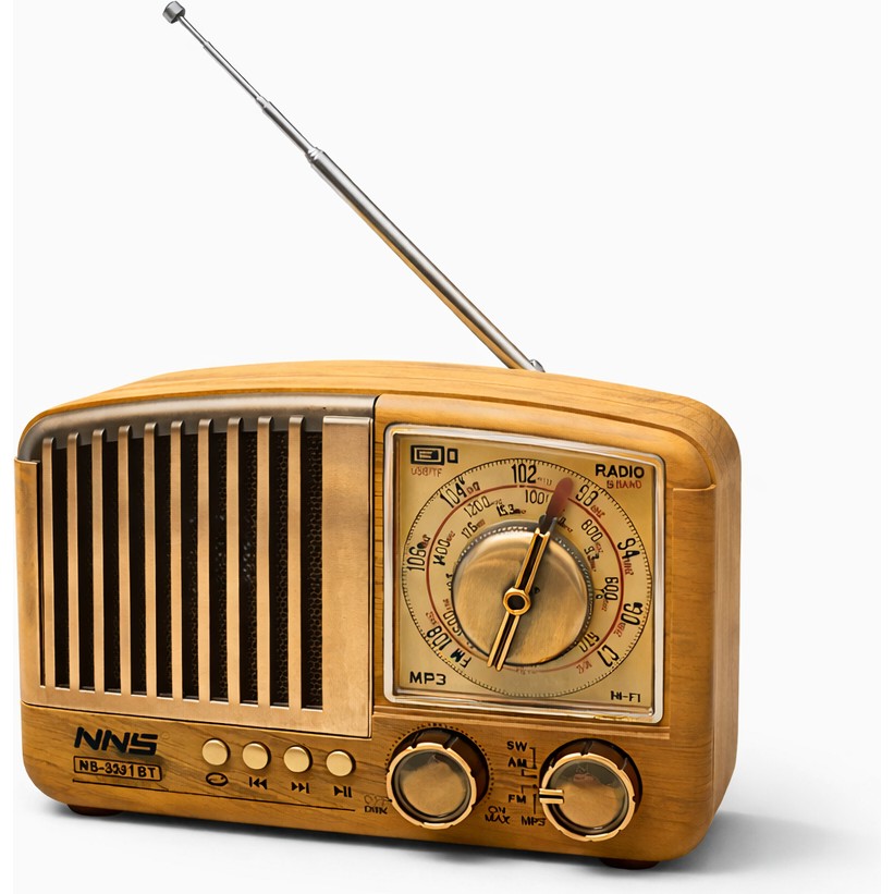 Rose Teknoloji NS-3381BT USB Bellek/ Tf Kart / Fm Radıo / Aux Destekli Nostalji Bluetooth Hoparlör - Açık Kahverengi RAM Bellekler Fiyatı