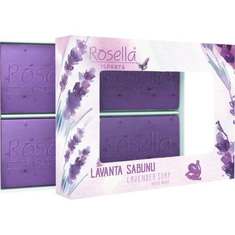 Rosella Lavanta Yapraklı Sabun Ekonomik Paket (4 x 80 gr ) - 320 GR Sabunlar Fiyatı