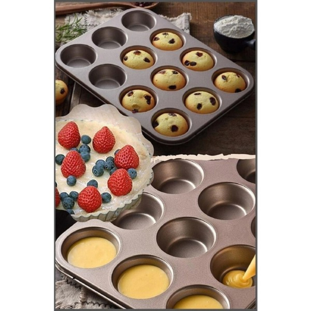 Rosemor Muffin Kalıbı 12'li Kek Pasta Kurabiye Cupcake Lüx Muffin Kalıbı Kek Çörek Fırın Kapsülü Kek Kalıpları Fiyatı