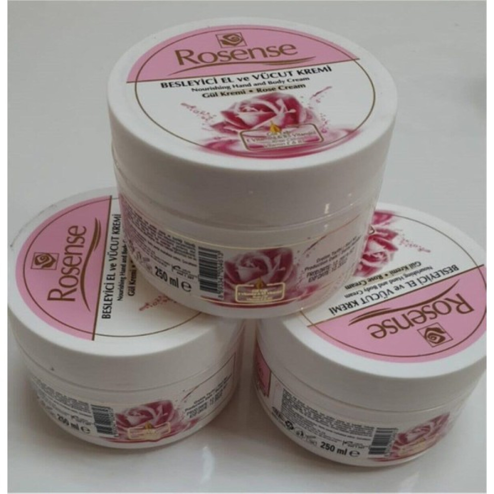 Rosense Besleyici El ve Vücut Gül Kremi 250 ml 3'lü Oto Boyaları Fiyatı