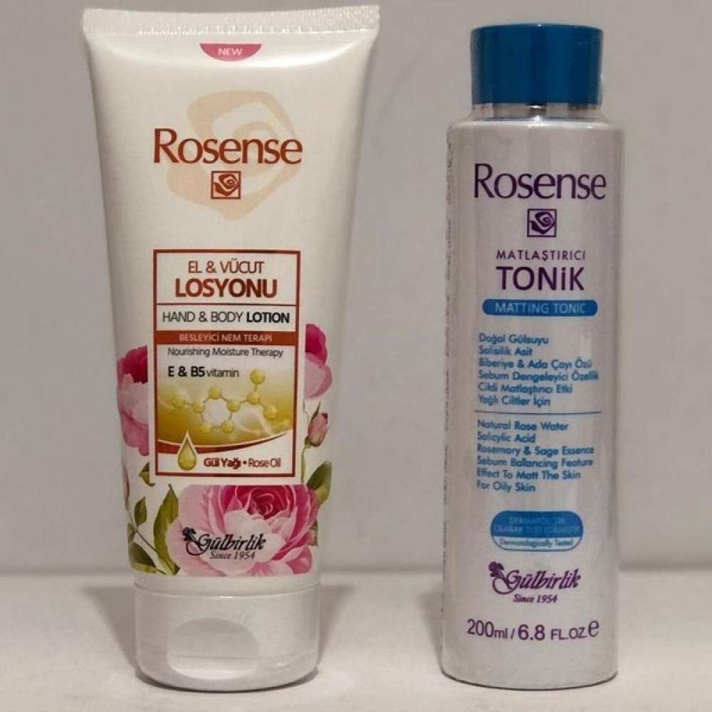 Rosense El ve Vücut Losyonu 200 ml + Rosense Matlaştırıcı Tonik 200 ml Vücut Losyonu ve Nemlendiricileri Fiyatı