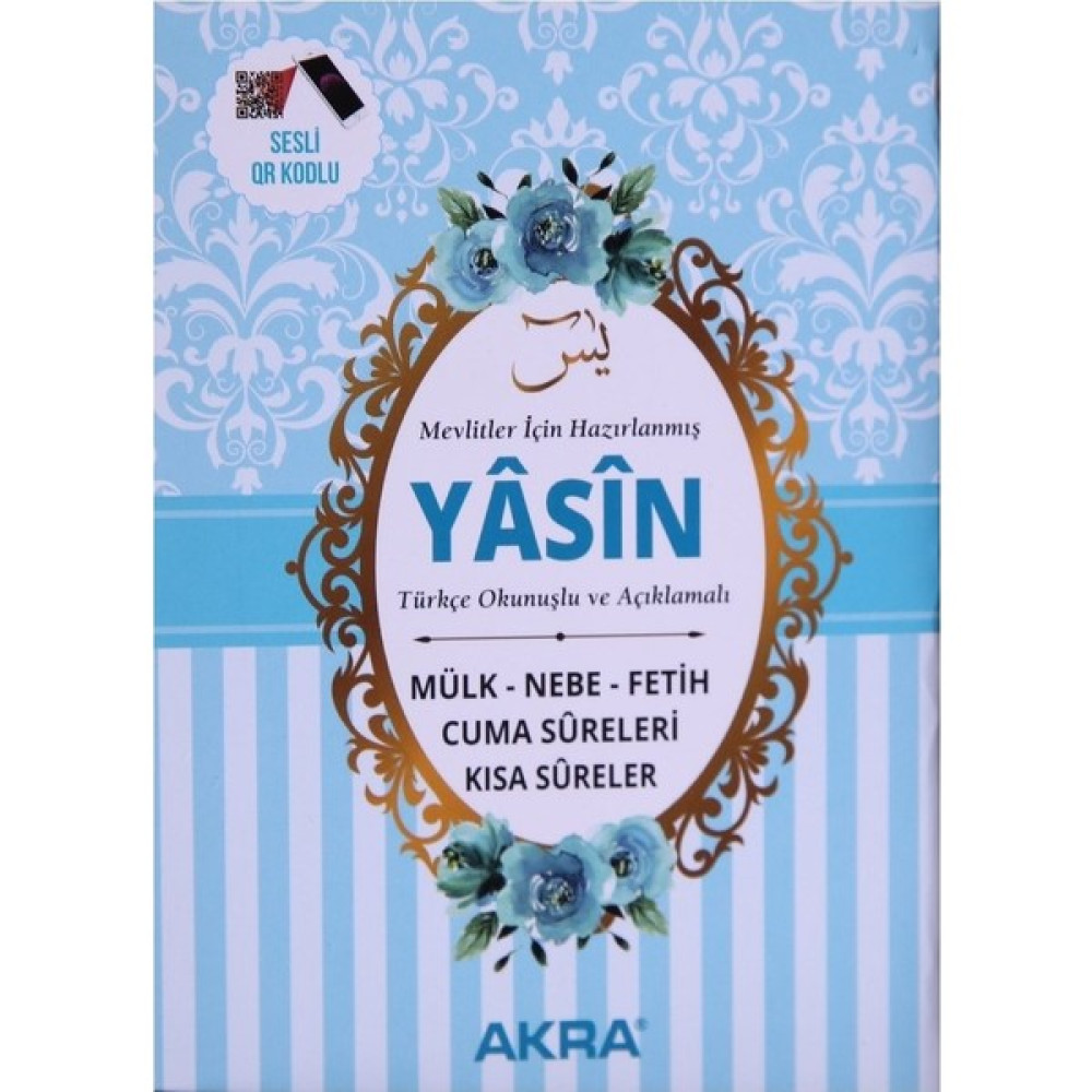 RoseRoi Çanta Boy Yasin-I Şerif Kitap 80 Sayfa ( 16X12 ) Mevlüt Hediyesi 10 Adet - Açık Mavi Anne, Bebek Fiyatı