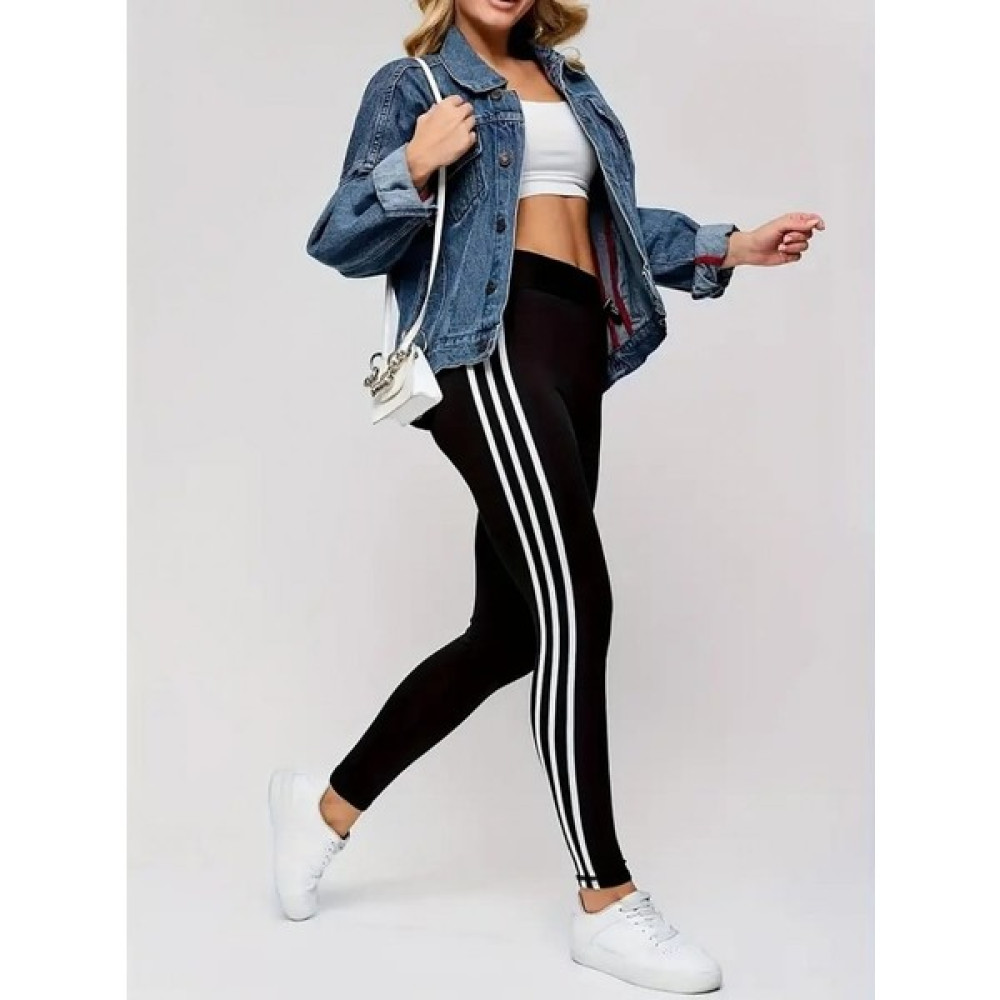 Roses Boutique Kadın Yanları Üç Şerit Çizgi Detaylı Yüksek Bel Toparlayıcı Dalgıç Spor Tayt - S - M - Beyaz Oto Boyaları Fiyatı