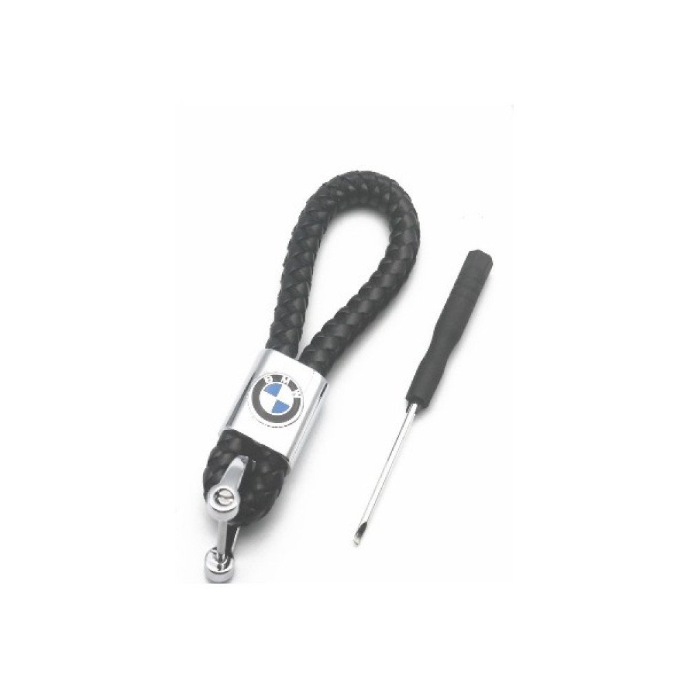 Rosetr Bmw Siyah Örgülü Deri Anahtarlık - Bmw 1.20 3.20 5.20 Anahtarlık Fiyatı
