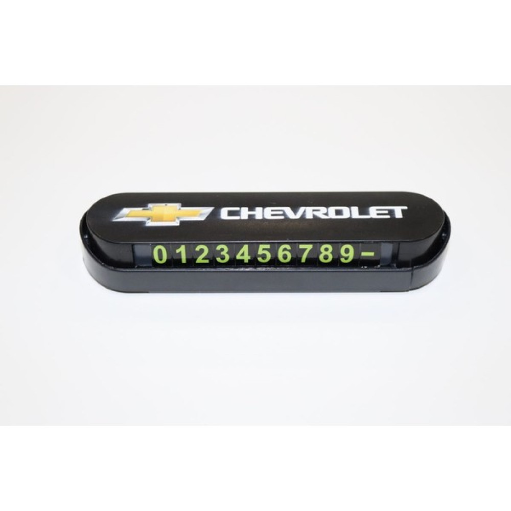 Rosetr Chevrolet Araç Içi Numaratör Geçici Park Aç/kapa Numaratör Chevrolet Logolu - Siyah Oto Seyahat Ürünleri Fiyatı
