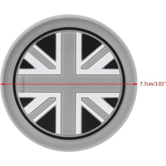 Rosetr Mini Cooper Union Jk - Gray Jk Araç Içi Bardak Altlığı 2'li Set - Siyah - 106 Fincan / Bardak / Kahve Takımı Fiyatı