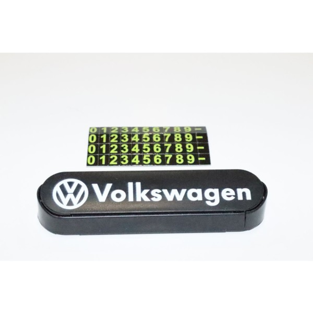 Rosetr Volkswagen Araç Içi Numaratör Geçici Park Aç/kapa Numaratör Vw Logolu - Siyah Oto Seyahat Ürünleri Fiyatı