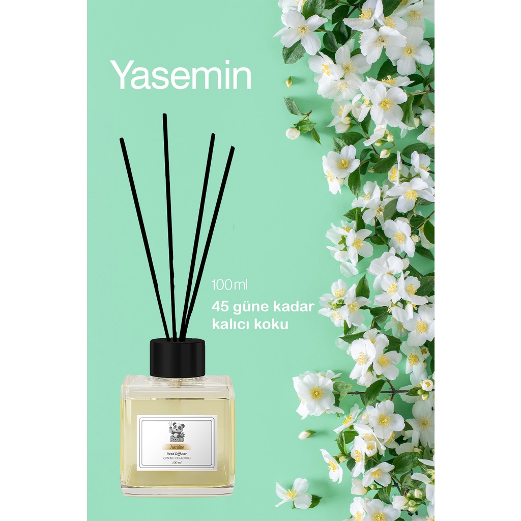 Rosıe Jasmine Reed Diffuser Çubuklu Oda Kokusu 100 ml - FRESH Diğer Fiyatı