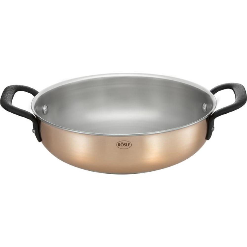 Rösle Chalet 3ply Çelik Çift Kulplu Tava 28 cm - Bakır Tavalar Fiyatı