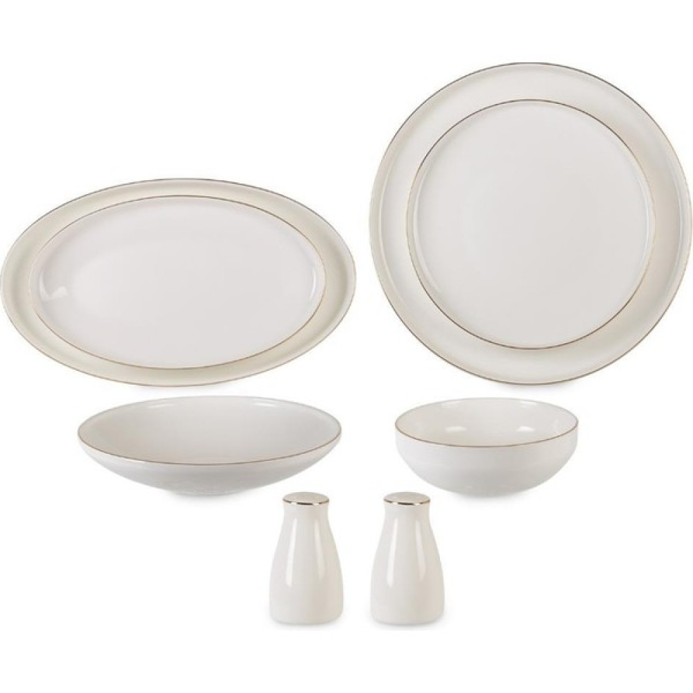 Rossel Premium 55 Parça Bone China Yaldızlı Yemek Takımı 75208 Yemek Takımı Fiyatı