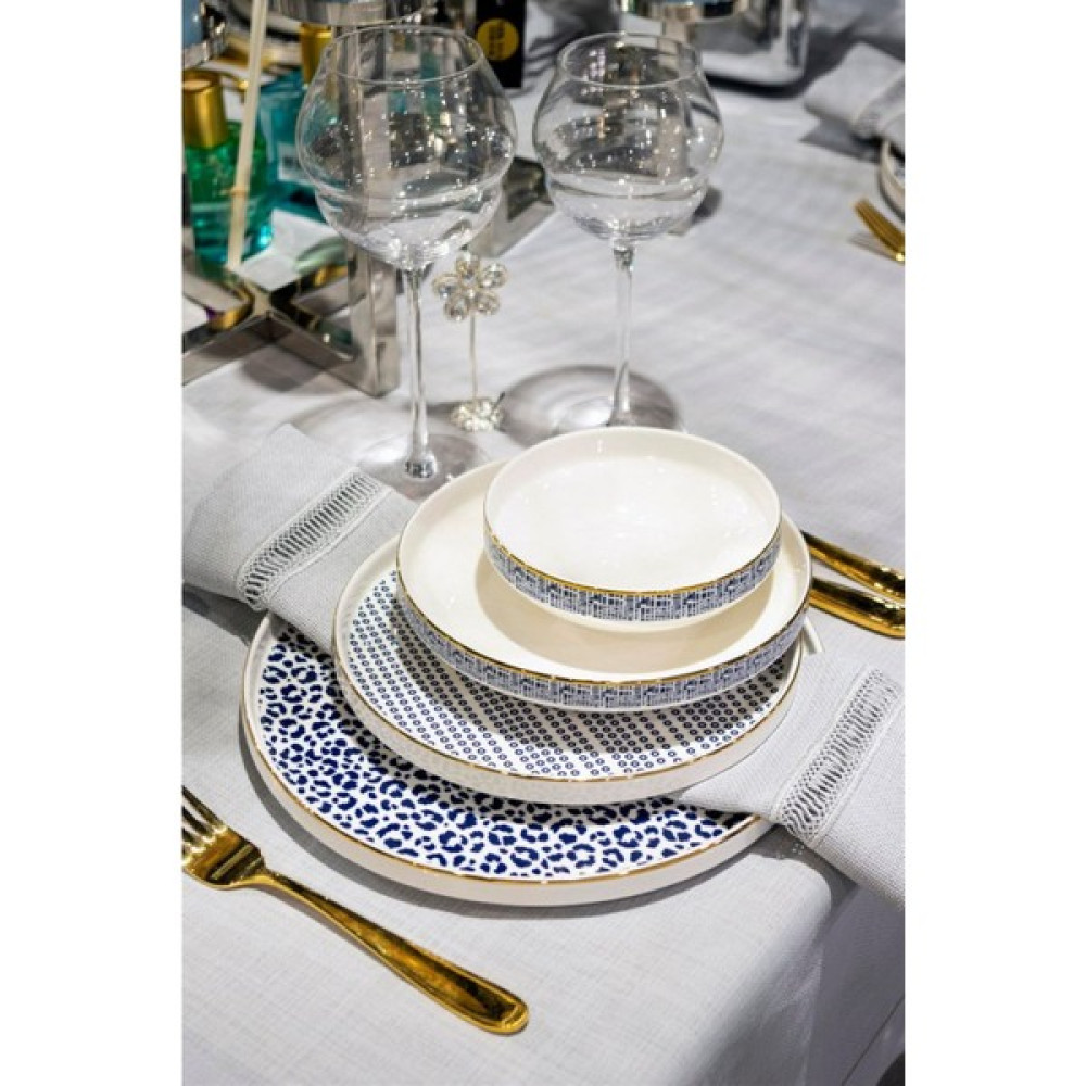 Rossev P153.316952 Blue Modern 24 Parça Yemek Takımı Yemek Takımı Fiyatı