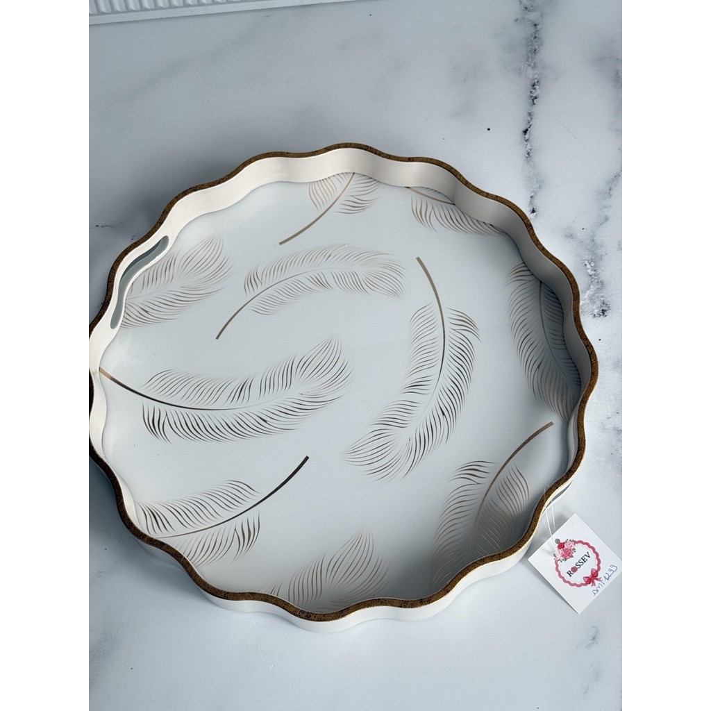 Rossev Pimua White Yuvarlak Tepsi - 39 cm Tepsiler / Fırın Kapları Fiyatı
