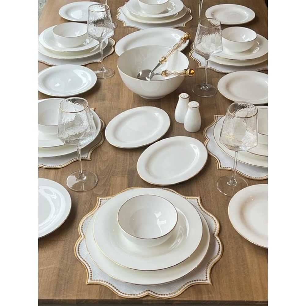 Rossev Yemek Takımı Arles Gold 44 Parça 6 Kişilik Yemek Takımı Fiyatı