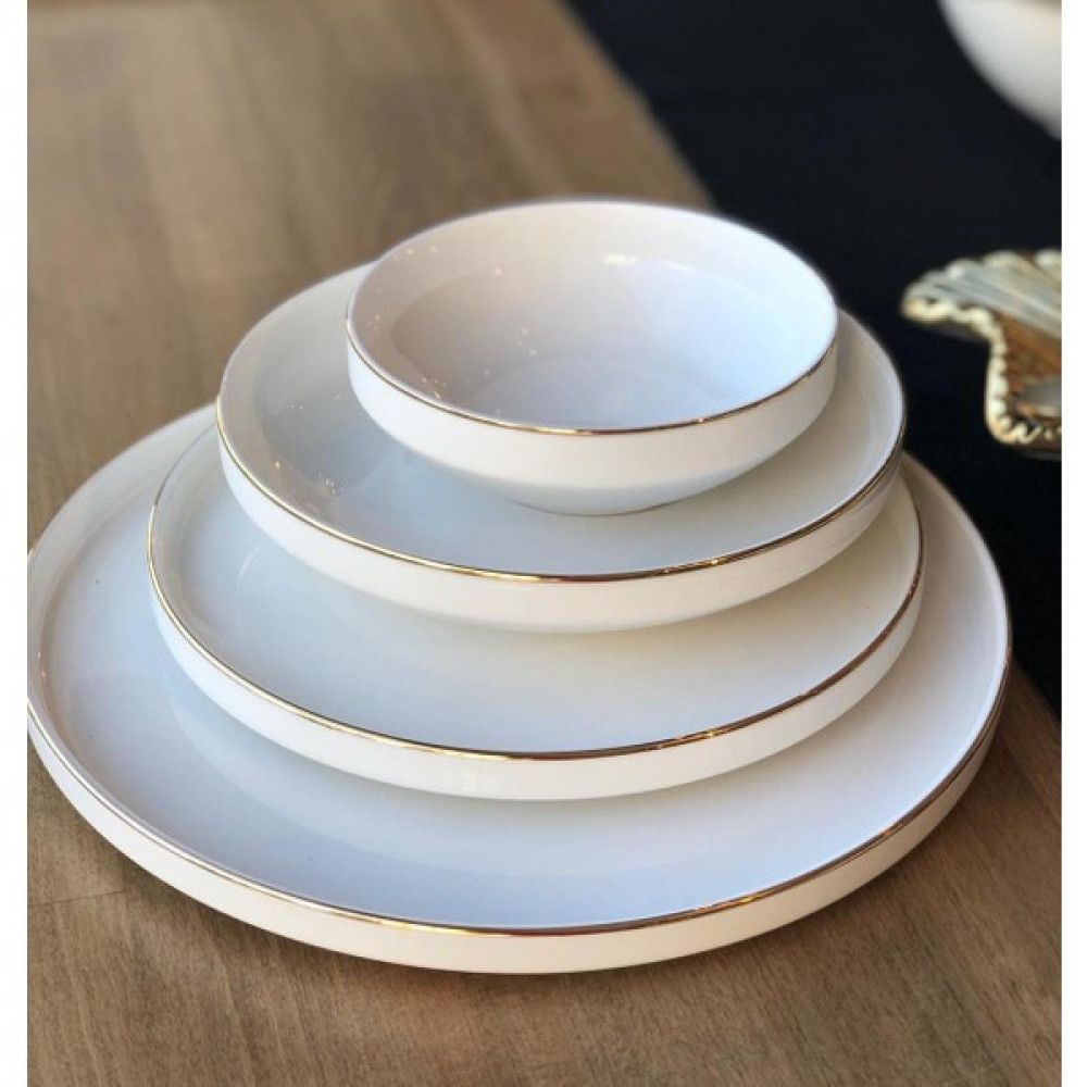 Rossev Yemek Takımı Mikasa Moor Gold Modern 24 Parça 6 Kişilik Yemek Takımı Fiyatı