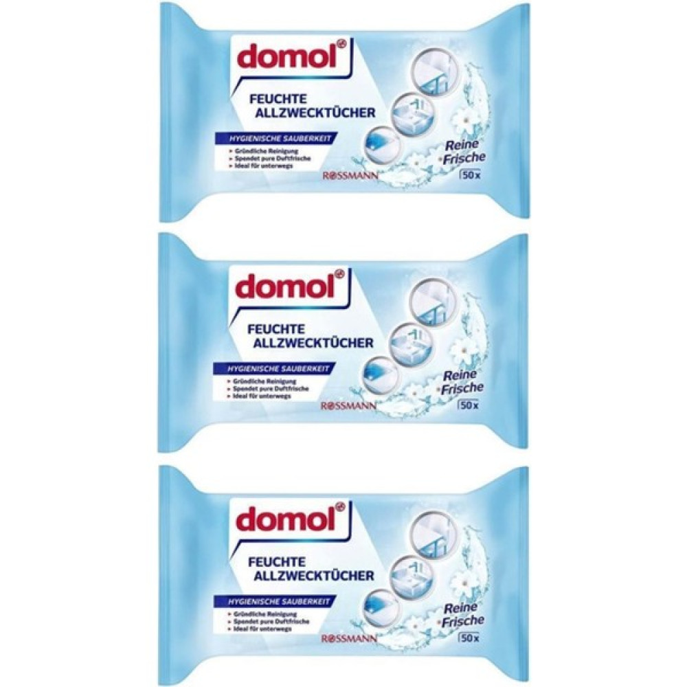 Rossmann 3'lü Domol Islak Temizlik Bezi Çok Amaçlı Ferahlık 769893396784 Temizlik Malzemeleri Fiyatı