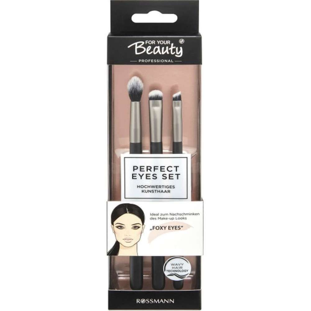Rossmann For Your Beauty Professionel Göz Makyajı Seti Foxy Eyes 3'Lü 1 Adet Makyaj Fırça ve Aksesuarları Fiyatı
