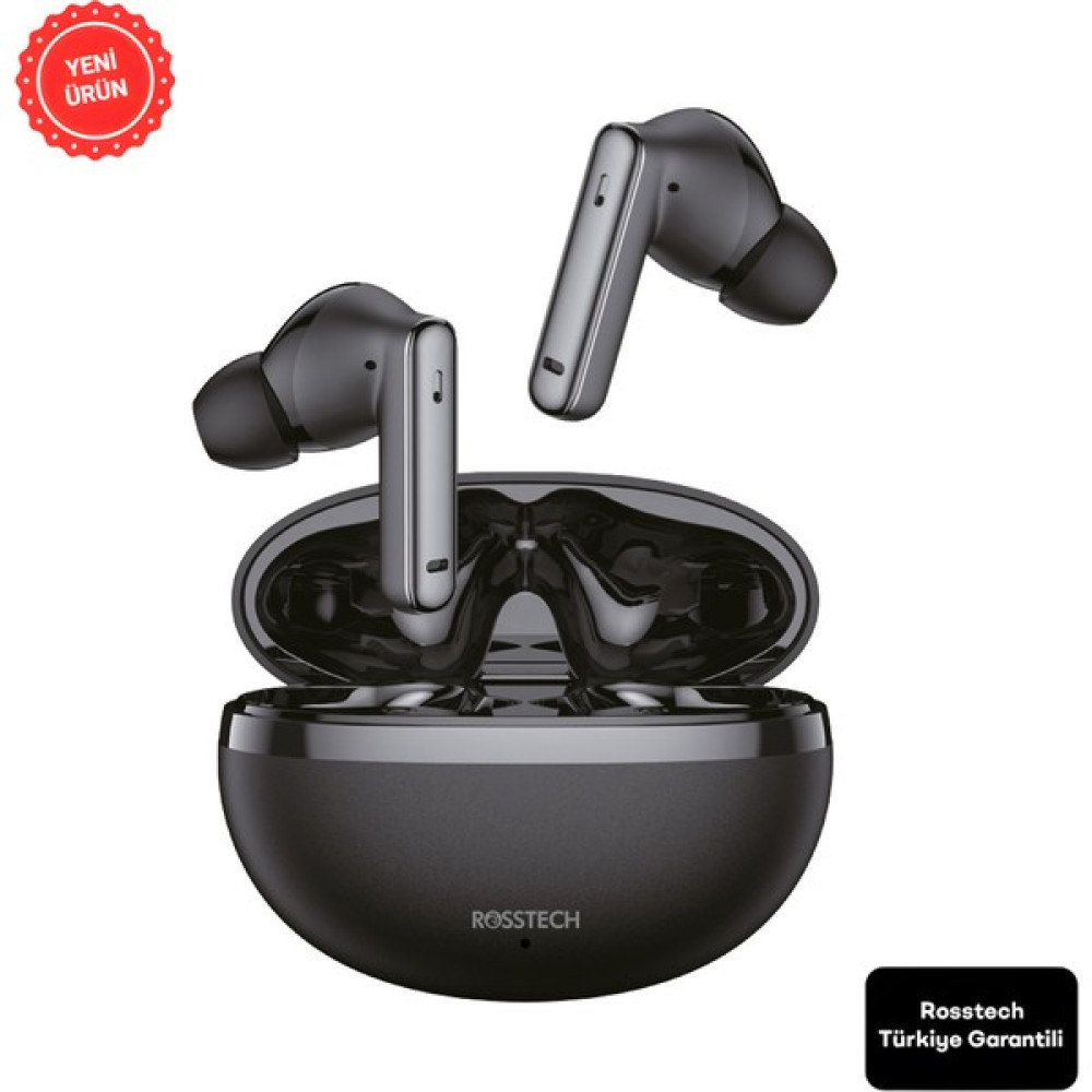 Rosstech Soundparty RS-300 Aktif Gürültü Önleyici Şeffaf Mod Bluetooth Mikrofonlu Kulaklık - Siyah Oto Boyaları Fiyatı