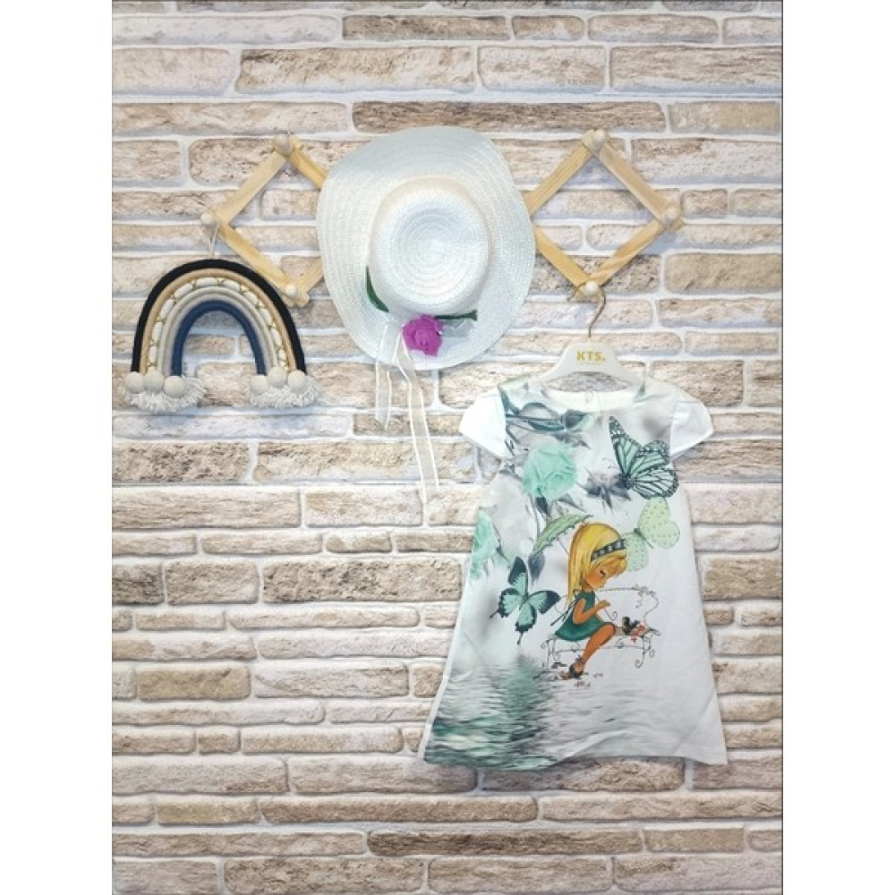 Rosy Gard Kız Çocuk Elbise Astarlı Kelebekli Çocuk Baskılı Kız Çocuk Elbise Fiyatı