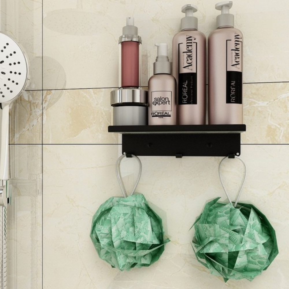 Rosyvien Metal Duş Rafı, Askılı Banyo Şampuan Rafı, Mutfak Tuvalet Düzenleyici, Tutacağı Duş Organizeri - Siyah Banyo Rafı Fiyatı