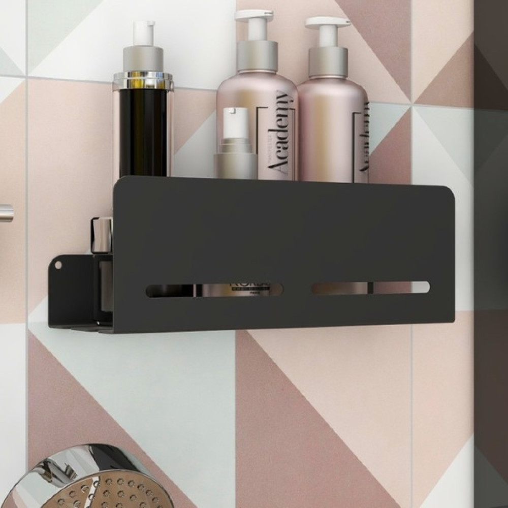 Rosyvien Metal Duş Rafı, Banyo Şampuan Rafı, Mutfak Tuvalet Düzenleyici Tutacağı Modern Duş Organizeri - Siyah Banyo Rafı Fiyatı
