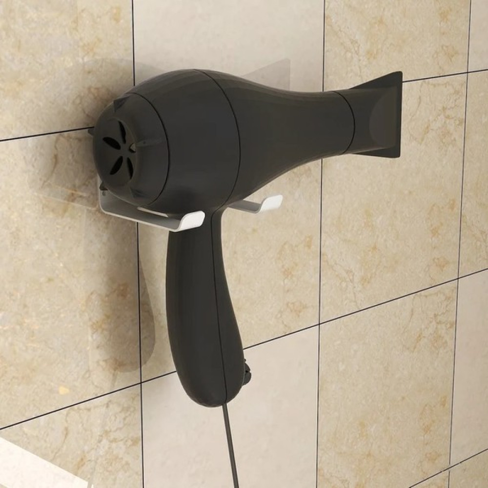 Rosyvien Metal Saç Kurutma Makinesi Tutucu Fön Askısı Tutacağı Rafı Banyo Tuvalet Düzenleyici Aparat - Beyaz Banyo Askılık Fiyatı