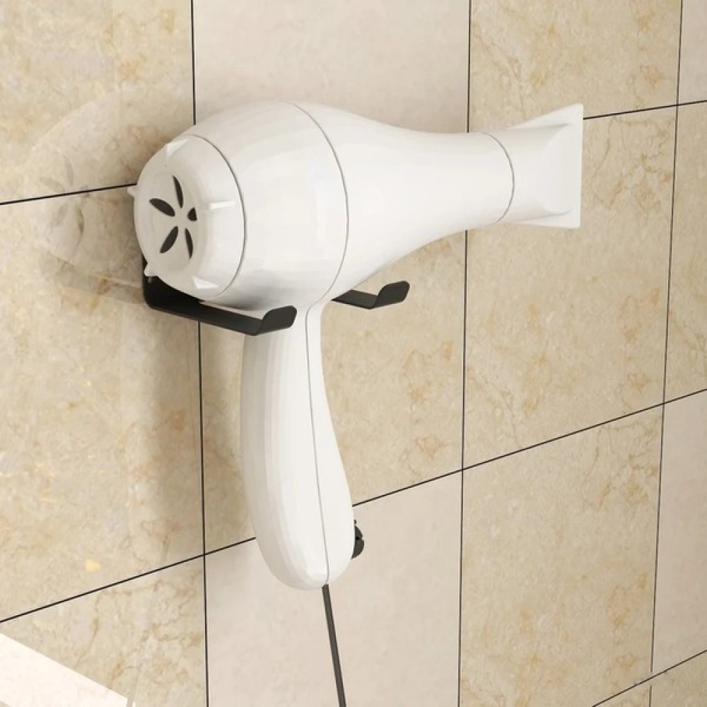 Rosyvien Metal Saç Kurutma Makinesi Tutucu Fön Askısı Tutacağı Rafı Banyo Tuvalet Düzenleyici Aparat - Siyah Banyo Askılık Fiyatı