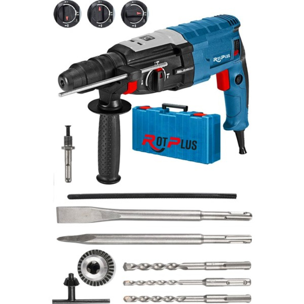 Rot Plus Power Alman 4100 Watt 6.1 Joule Bakır Sargılı Kırıcı Delici Matkap 5 Parça Uç Yedek Mandren Hediyeli Kırıcı Deliciler & Kırıcılar Fiyatı