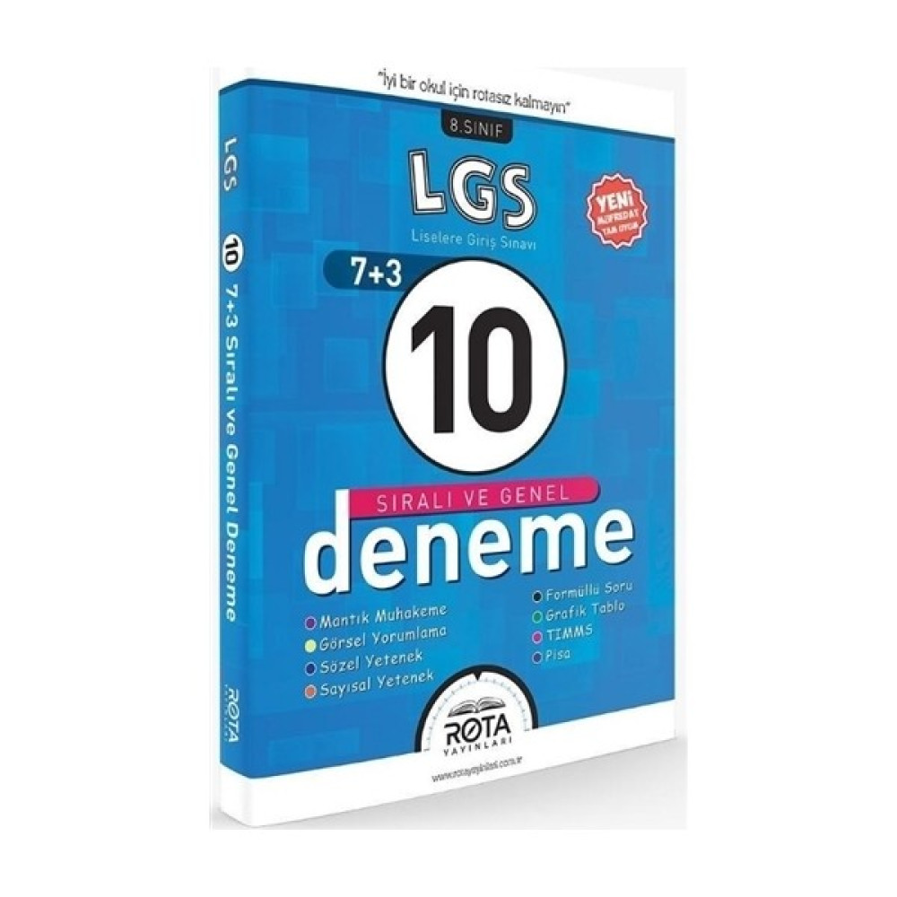 Rota 8. Sınıf Lgs 10 Sıralı Ve Genel Deneme Yeni Ders Sınav Kitapları Fiyatı