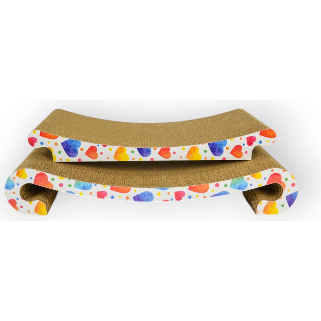 Rotipet Karton Kedi Tırmalama Fira 58X23X10CM Kalp Desenli Diğer Fiyatı