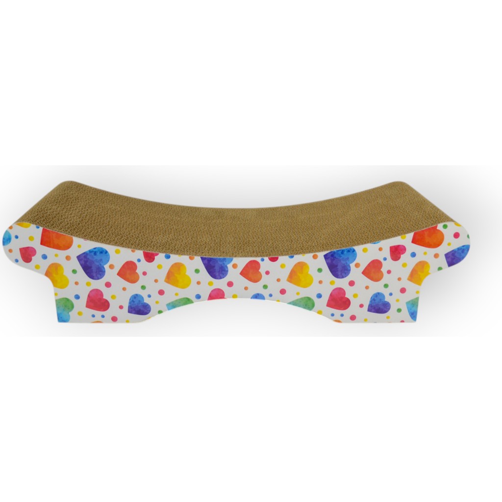 Rotipet Karton Kedi Tırmalama Lushy 58X23X13,5CM Kalp Desenli Diğer Fiyatı