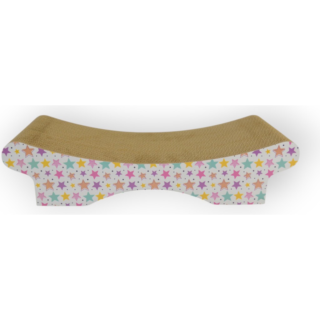 Rotipet Karton Kedi Tırmalama Lushy 58X23X13,5CM Yıldız Desenli Diğer Fiyatı