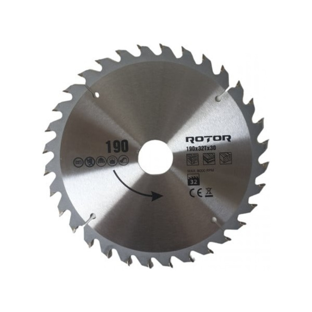Rotor 190X30 32T Ağaç Kesme Diski Oto Boyaları Fiyatı