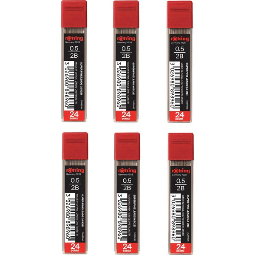 Rotring 0.5 Kalem Ucu 2B Süper Polimer 6'lı Kurşun Kalem Ucu (Min) Fiyatı