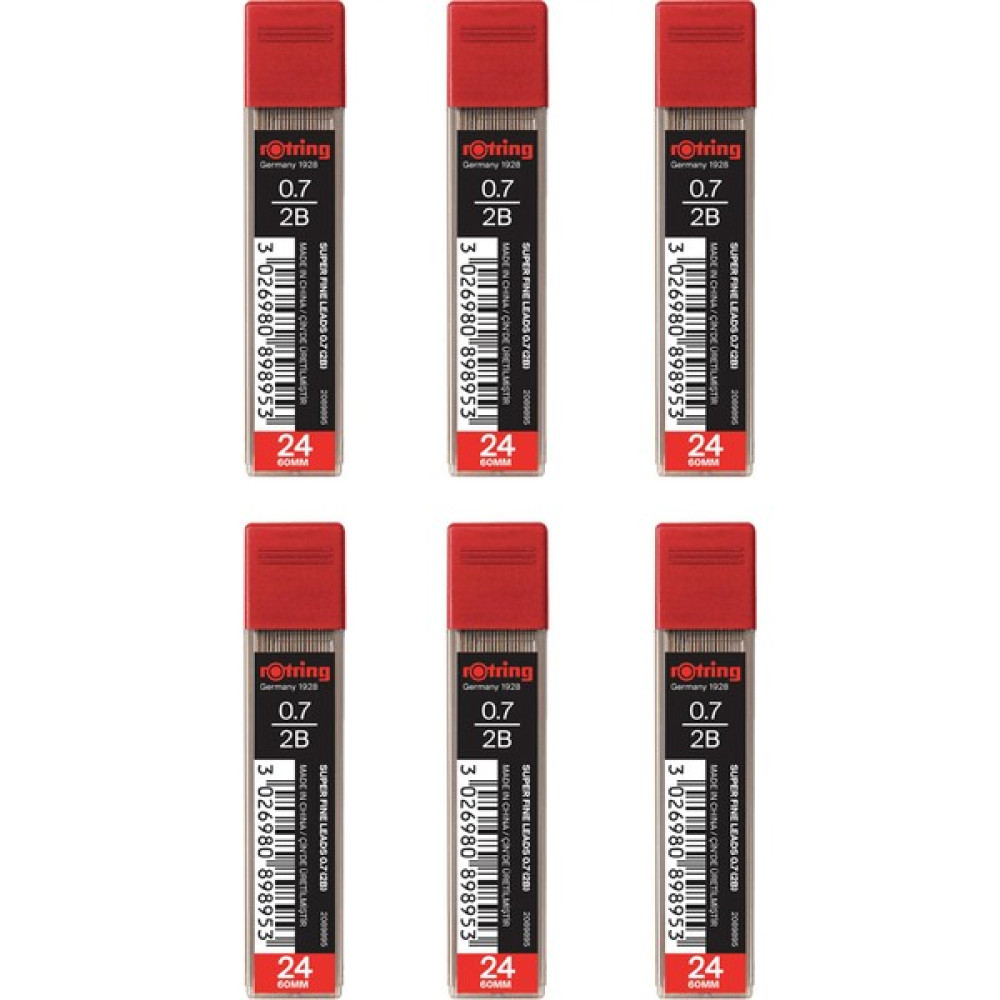 Rotring 0.7 Kalem Ucu 2B Süper Polimer 6'lı Kurşun Kalem Ucu (Min) Fiyatı