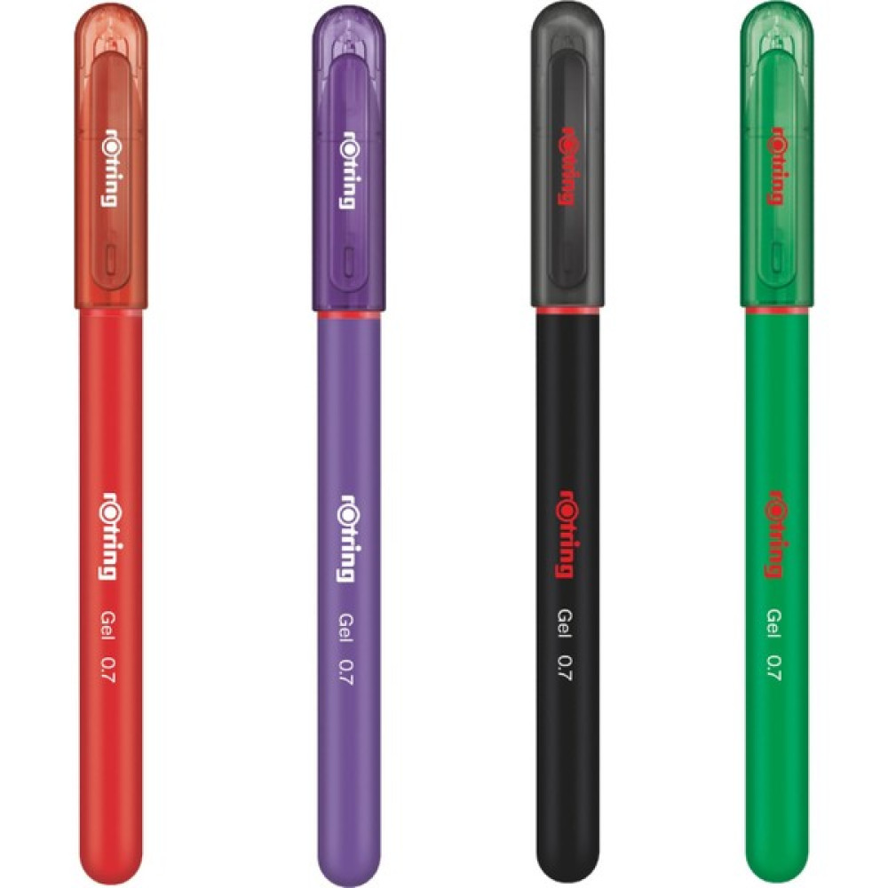 Rotring 07 mm Ana Renkler Jel Kalem Seti - Renkli Jel Mürekkepli (Roller) Kalem Fiyatı