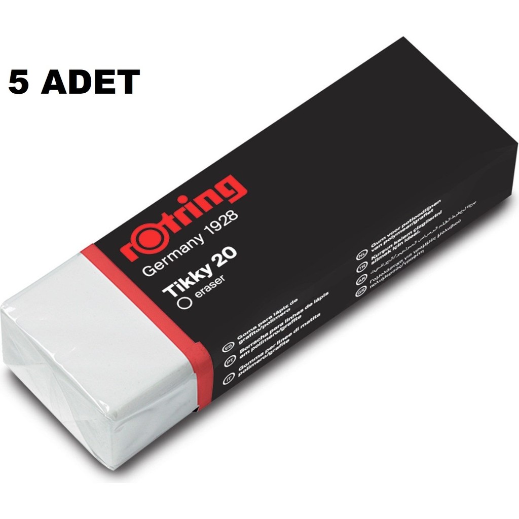 Rotring Beyaz Tikky20 Öğrenci Silgisi 5 Adet Silgi Fiyatı