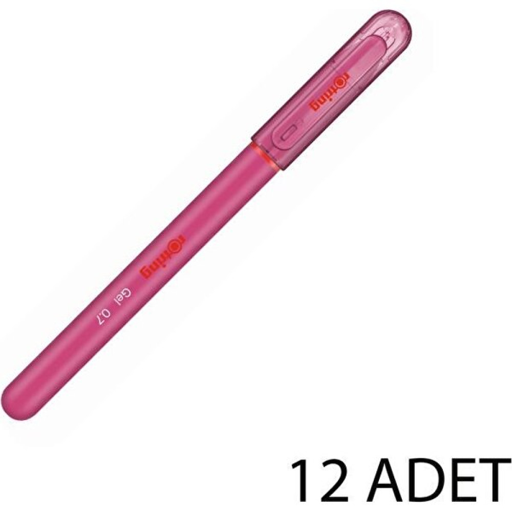 Rotring Jel Mürekkepli Tükenmez Kalem 12'li Pembe Tükenmez Kalem Fiyatı