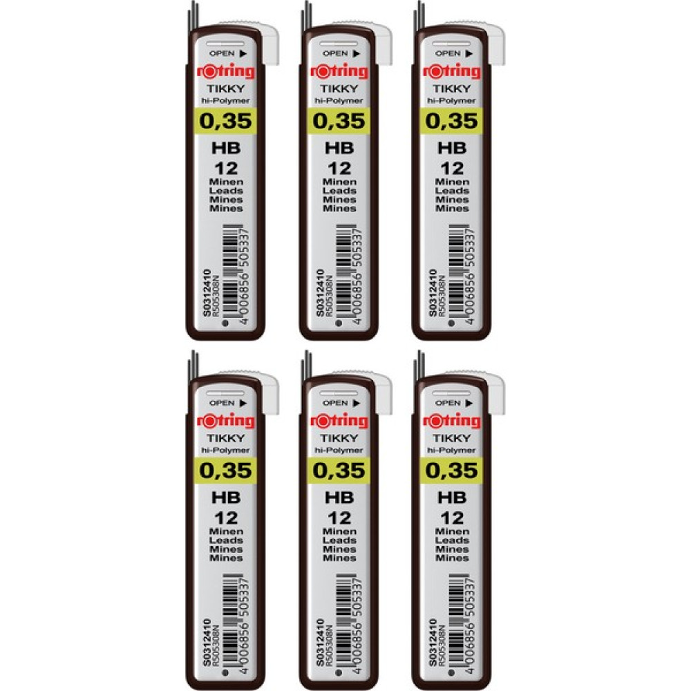 Rotring Kalem Ucu 0.3 mm HB 6'lı Kurşun Kalem Ucu (Min) Fiyatı