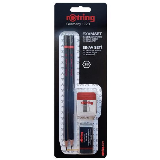 Rotring RO-2090068WK Siyah Sınav Kalemi Silgi Kalemtraş Sınav Seti Kalem Seti Fiyatı