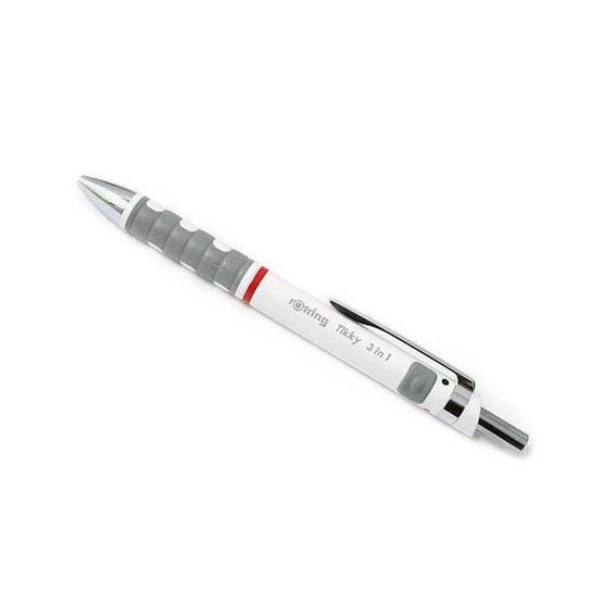 Rotring Tikky 3 İn1 Multifonksiyon Siyah - 07 Versatil Mavi Kırmızı Tükenmez Kalem Seti