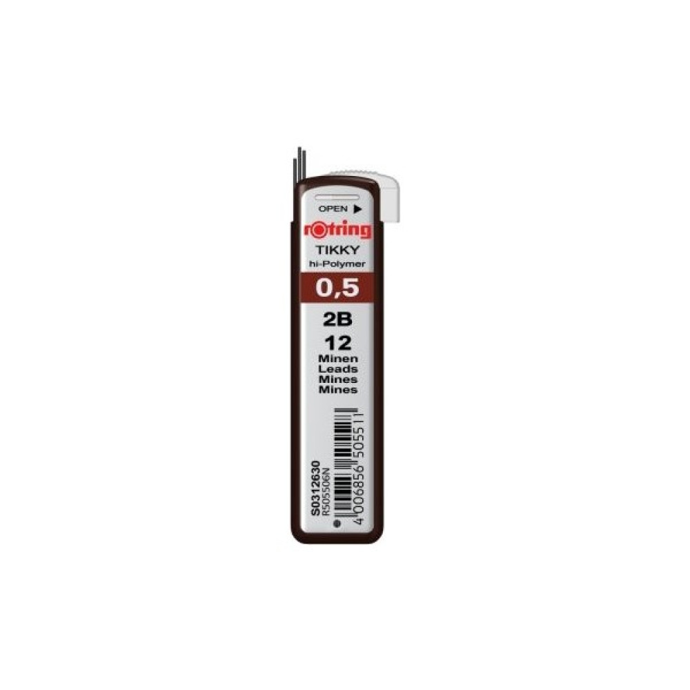 Rotring Versatil Kalem Ucu - 2B 0.5mm, 10 Adet Kurşun Kalem Ucu (Min) Fiyatı