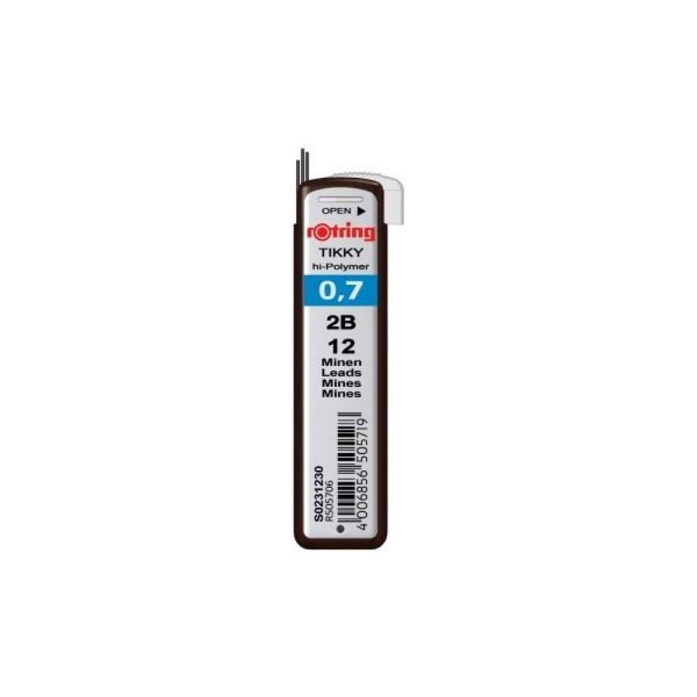 Rotring Versatil Kalem Ucu - 2B 0.7mm, 10 Adet Kurşun Kalem Ucu (Min) Fiyatı
