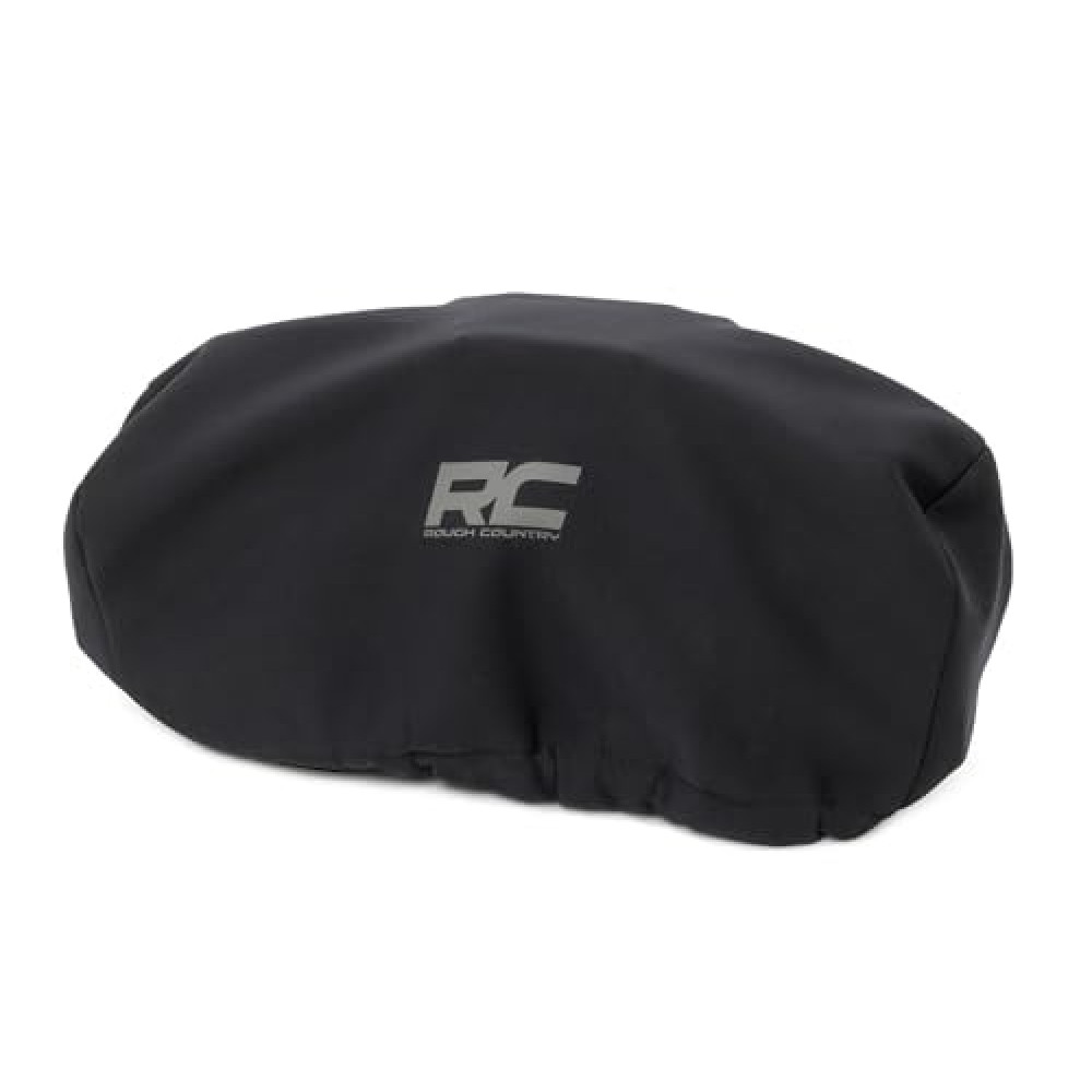 Rough Country Black Universal Winch Cover Logo - RS106A