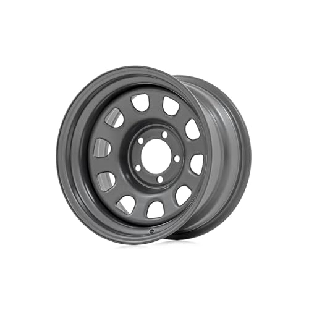 Rough Country Gray Steel Wheel | 17x9 | 6x5.5 | 4.25 Bore | -12 Painted (17 x 9. inches /6 x 4 inches, -12 mm Offset)
